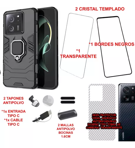 8 Pack Funda Tank Case Xiaomi 13t Pro + Accesorios Protector