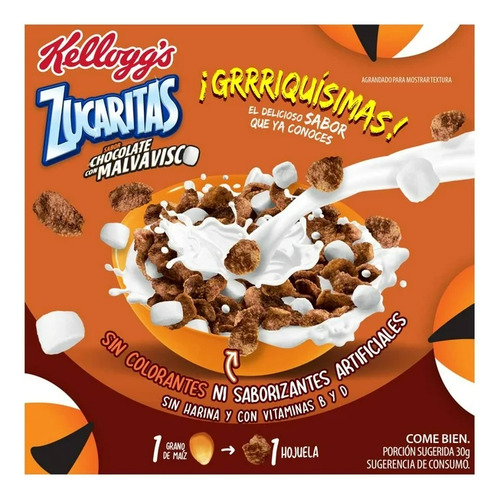 Cereal Kellogg's Zucaritas Sabor Chocolate Con Malvaviscos
