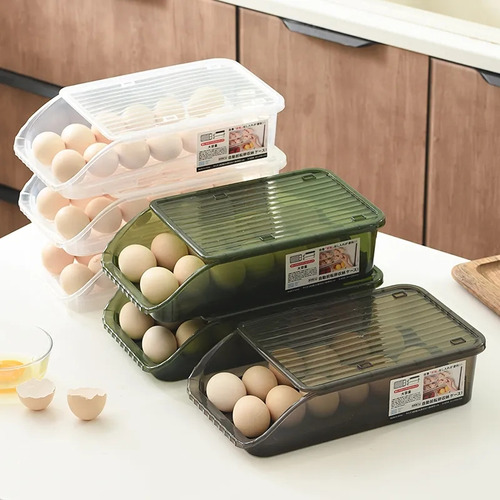 2 Pz Huevera Caja Organizadora Para Huevos Cocina Hogar 