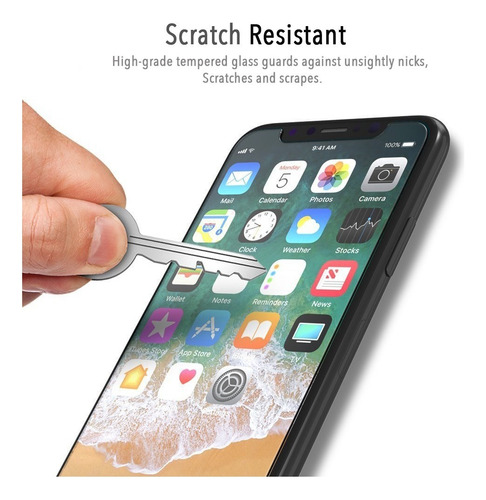 Mica Para Iphone 11 Pro Max, Xs Max Vidrio Templado Hd 0.33m