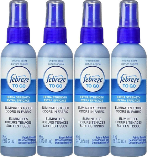 Febreze To Go - Spray Removedor De Olores Extra Fuerte, Aro.