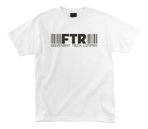 Playera  Ftr Barcode S/s Regular T-shirt White Mens Independ