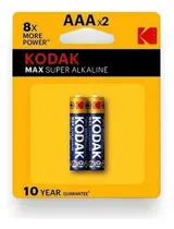 Comprar Pilas Baterias Aaa 1.5v Marca Kodak Super Alcalina Blisterx2