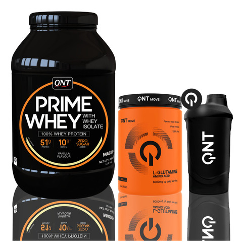 Prime Whey 2 Lb + Glutamina 350 Gr + Shaker Gratis