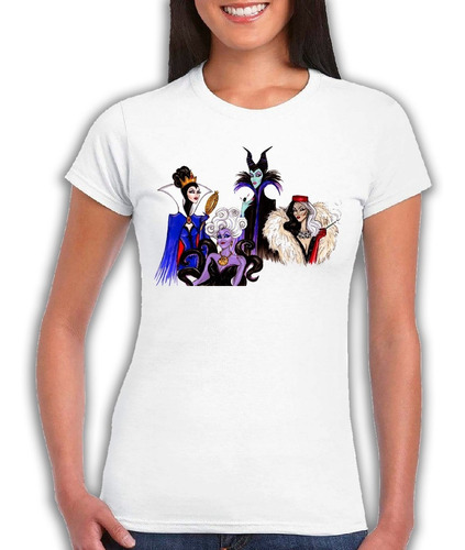 Playera De Villanas Disney A La Moda