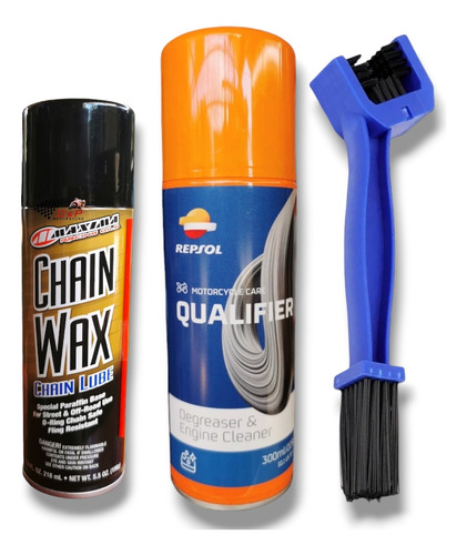 Kit Mantencion De Cadenas Chain Wax 218ml - Limpiador 