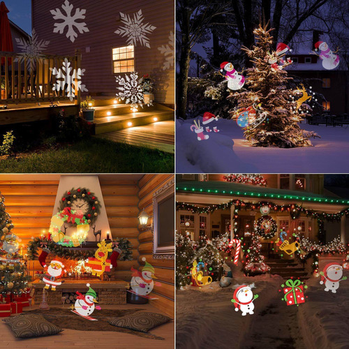 Projetor Led Enfeite Natal Decoracao Flocos Neve Led 12 Img | Frete grátis Projetor Led Enfeite Natal Decoracao Flocos Neve Led 12 Img | Frete grátis