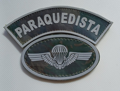 Breve Peito Bordado Com Velcro Paraquedista Novo Modelo Rue