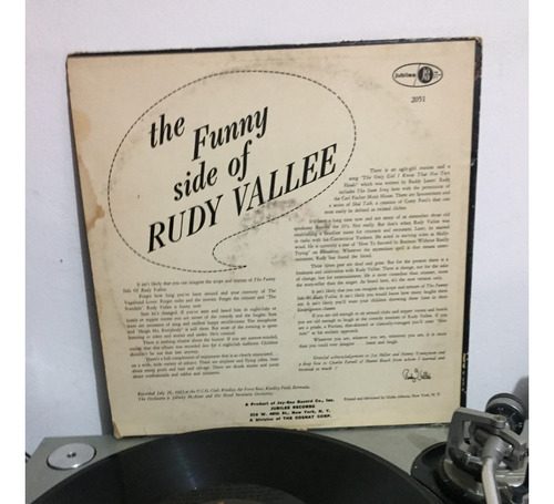 Rudy Vallee - The Funny Side Of - Vinyl - Disco - 12 (Usado)