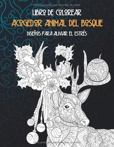 Acogedor Animal Del Bosque - Libro De Colorear - Diseños Par