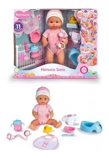 Nenuco Sara 11 Funciones Bebe Famosa Muñeca Con Accesorios