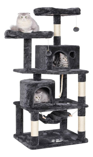 Torre Rascador Xxl Interactivo Felpa Extra Suave Para Gatos