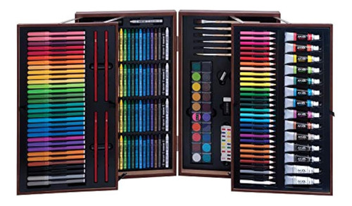 Art 101 Deluxe Artist Set En Estuche De Madera (215 Piezas)