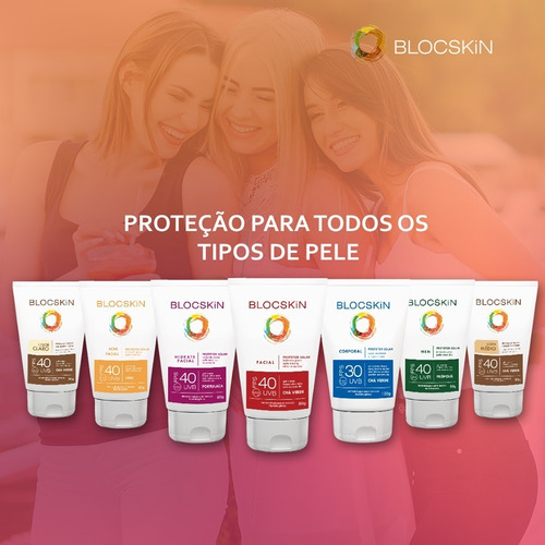 Imagem 4 de 4 de Blocskin Protetor Solar Facial Fps40 Color Médio Ultra Seco