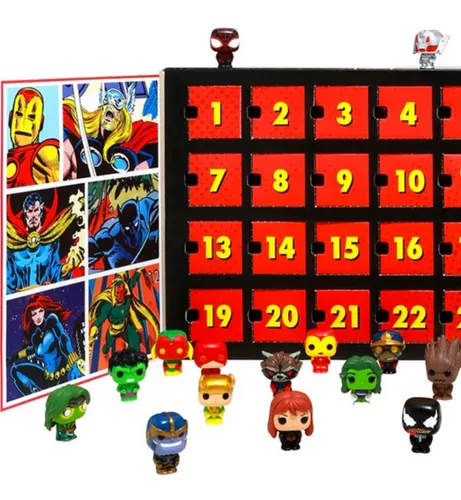 Calend rio Funko Advent Calendar Marvel Pocket Pop 24 Pe as