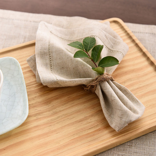 Mantel, Servilletas De Mesa, Servilletas De Tela, Algodón Hu