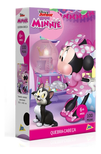 Quebra-cabeça 100 Peças Minnie Margarida Jak