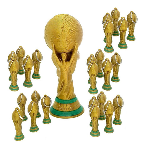 Kit Cumpleaños Copa Mundial + 25 Copas Souvenirs Llaveros