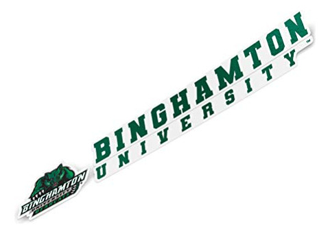 Binghamton University Bearcats Name Logo Vinyl Decal La...