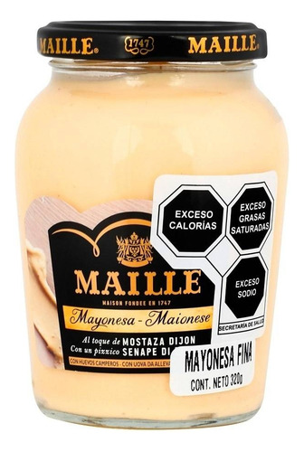 Mayonesa Maille Con Mostaza Dijon 320 G