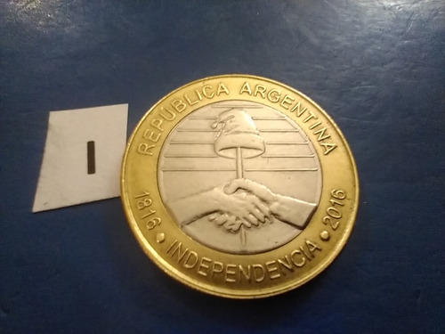 Bicentenario Independencia Argentina Moneda 2 Pesos Año 2016