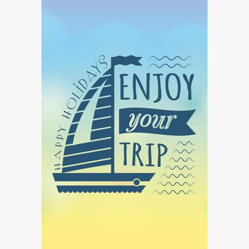 Imagem 2 de 2 de Poster Decorativo Viagem Enjoy N012165 30x40cm