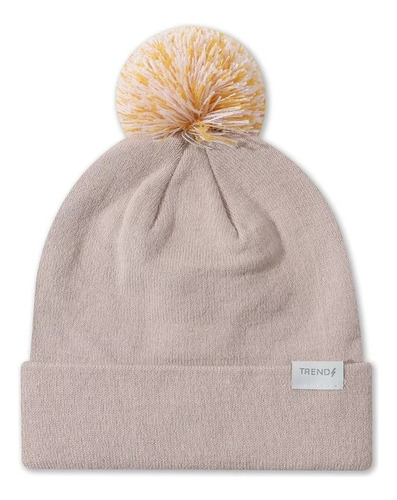 Gorro Beanie Mujer Con Pompon Trendy Abrigado Invierno