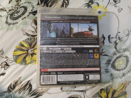 Jogo Midia Fisica Playstation 3 Gta 5 V Caixa Quebrada D552