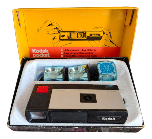 Kodak Pocket Instamatic 20 Con Su Caja Original