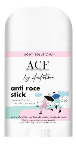 Acf Dadatina Anti Roce Stick Prevención Irritación Corporal