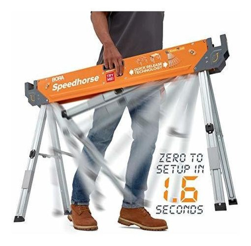 Portamate Speedhorse Sawhorse Juego 2 Soporte Mesa