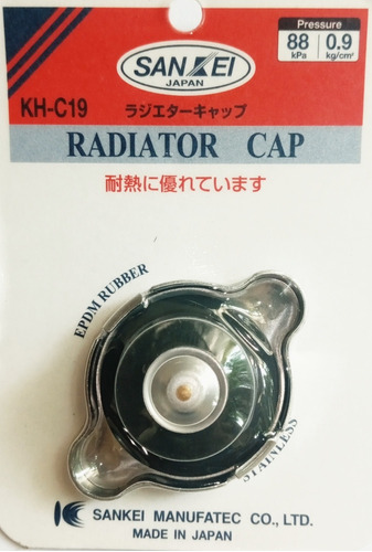 Tapa Radiador 0.9 Kg/cm2 88kpa Plana 