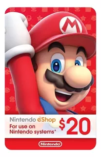 Nintendo Eshop Gift Card $20 | Tarjeta Regalo | Eshop Usa