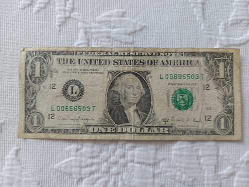 1 Dólar Americano Estados Unidos 1988 Serial 008