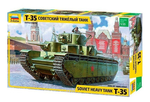 T-35 Tanque Soviético Ww2 By Zvezda # 3667  1/35 