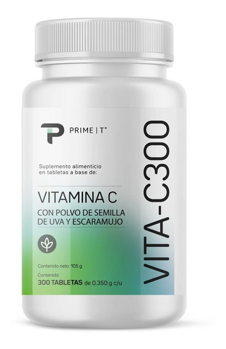 Vitamina C Primtet Vita-c300 Tabletas Con 300 Mg