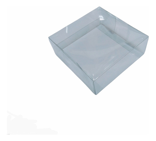 Cajas Planas 10x10x2.5cms. 10 Pzas. Acetato Transparente