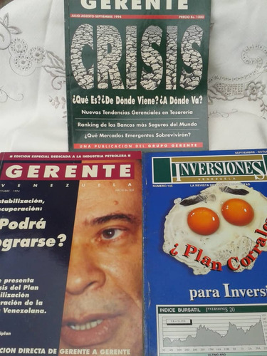 Lote De Revistas Gerente E Inversiones Años 94 Al 2000. 