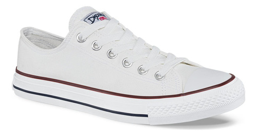 Tenis Discovery Bajo I Blanco-rojo  Unisex Croydon