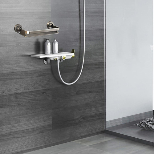 Estante De Pared Para Ducha, Moderno, Con Longitud 30 Cm