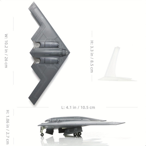 Modelo De Aeronave De Bombardeiro Pesado B-2a Spirit Stealth