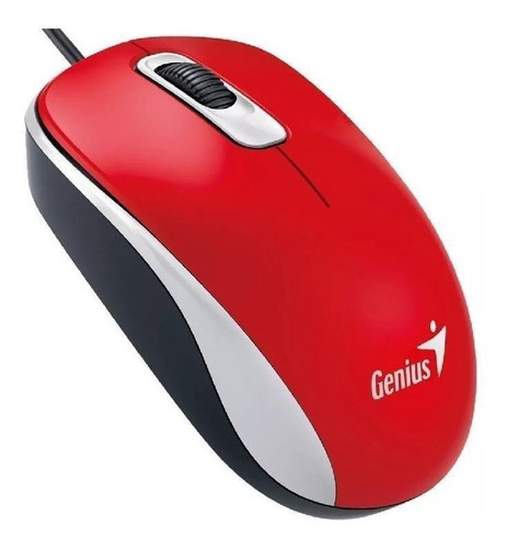 Imagen 1 de 3 de Mouse Genius  DX-110 USB rojo pasión