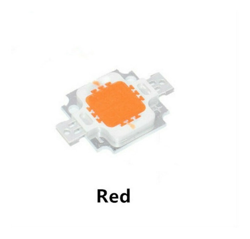 Imagen 1 de 3 de Led Alto Poder Rojo  10 Watts Alta Luminosidad