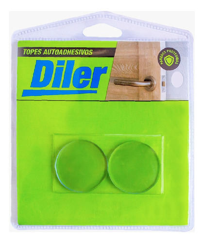 Topetina Diler Transparente X2 U Transparente Redondo Mate
