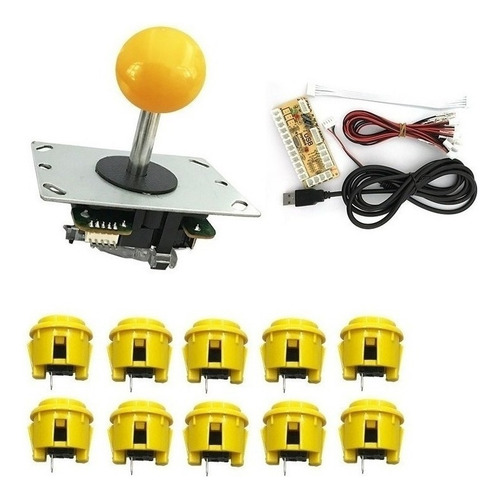 Codificador Usb Controlador De Pc Com Botões De Jogos