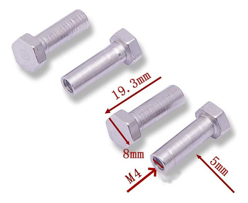 Paquete De 4 Adaptadores De 0.472 In A 0.669 In De Rueda Hex