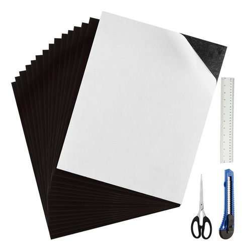 Hojas Magnéticas Adhesivas Flexibles De 20cm X 25cm, 30 Paqu