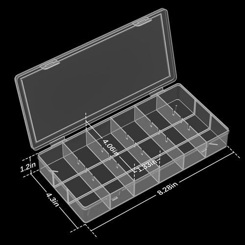Caja De Almacenamiento Plástico Transparente Visible