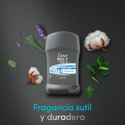 Antitranspirante Dove Men+care Protección Total En Barra 50g Fresca