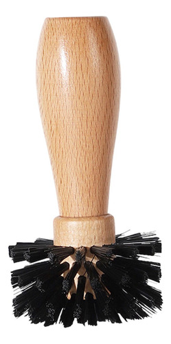 Cepillo De Limpieza De Portafilter De Café Mango De Madera